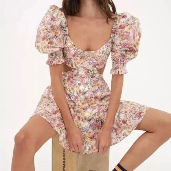 For Love and Lemons Arya Mini Dress NWOT sz medium - Picture 2 of 16